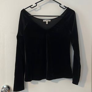 NWT Express Black Velvet Long Sleeve (M)